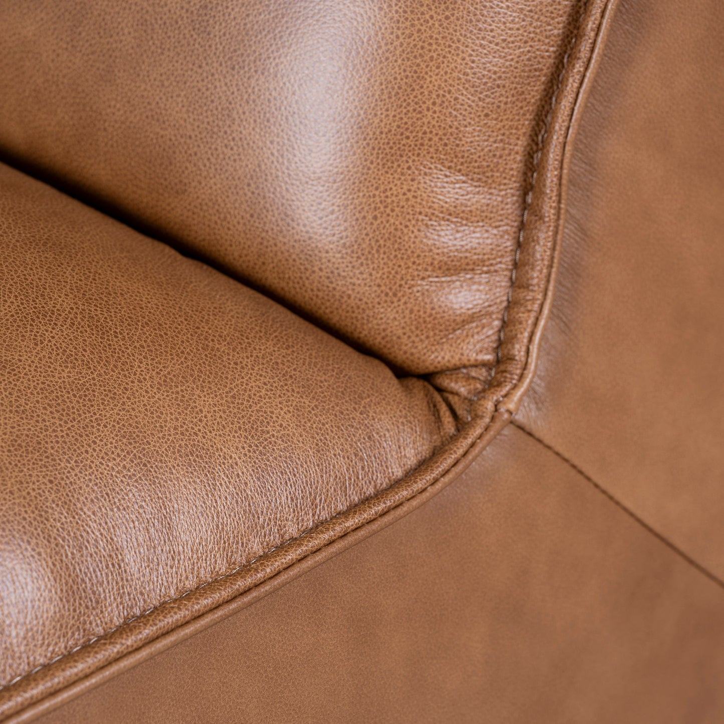 CLC10479-KSO Modular Leather Corner Sofa - Amber Brown
