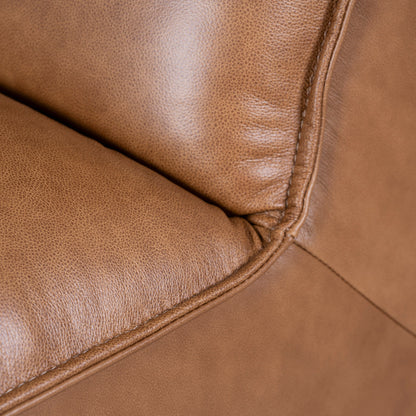 CLC10479-KSO Modular Leather Corner Sofa - Amber Brown