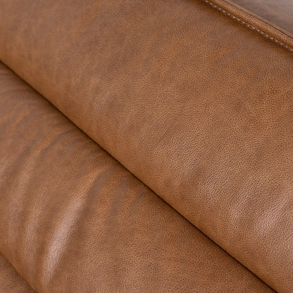 CLC10479-KSO Modular Leather Corner Sofa - Amber Brown