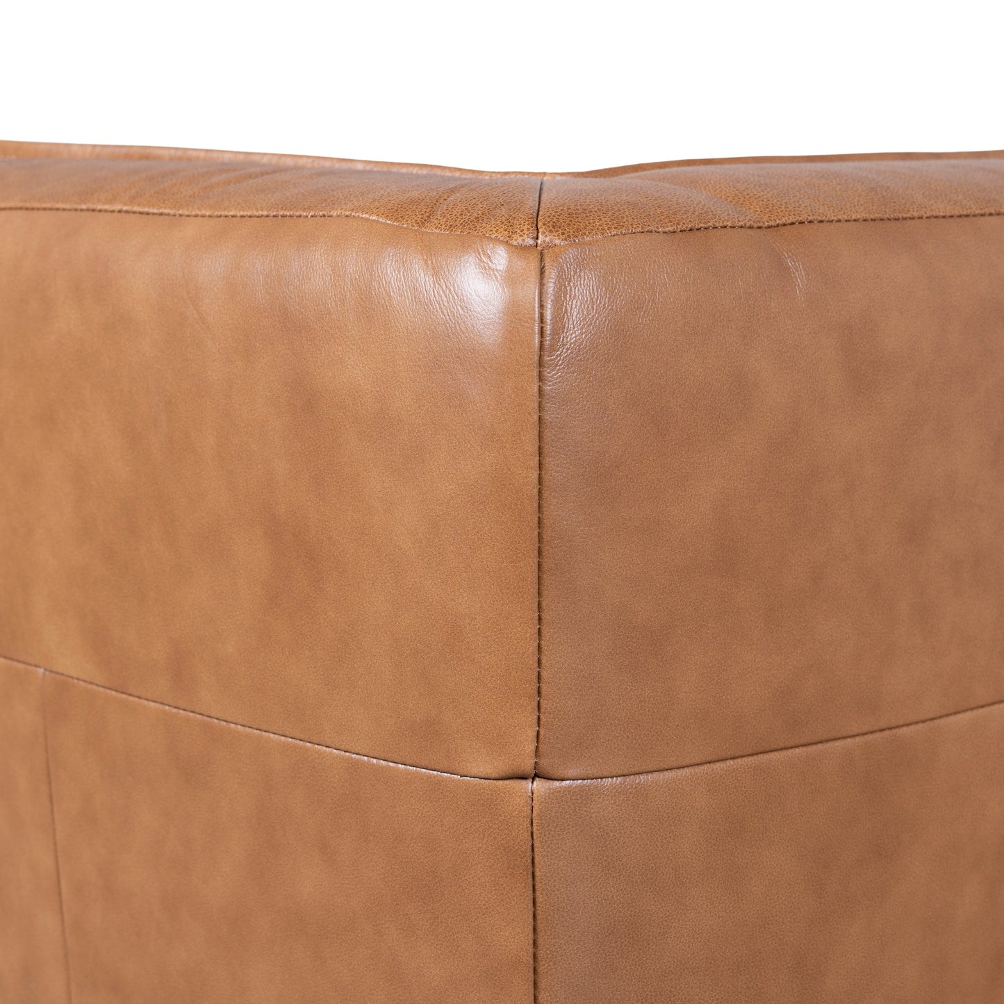 CLC10479-KSO Modular Leather Corner Sofa - Amber Brown