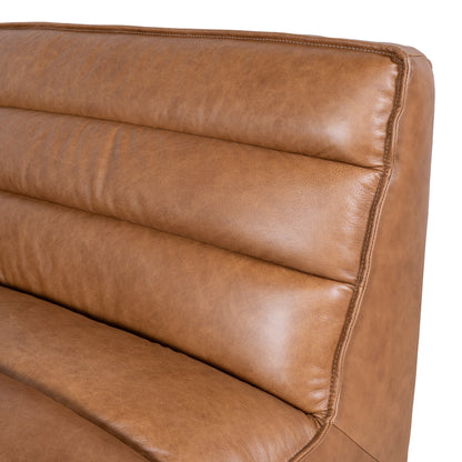 CLC10479-KSO Modular Leather Corner Sofa - Amber Brown