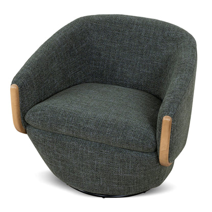 CLC10483-KSO Swivel Armchair - Moss Green