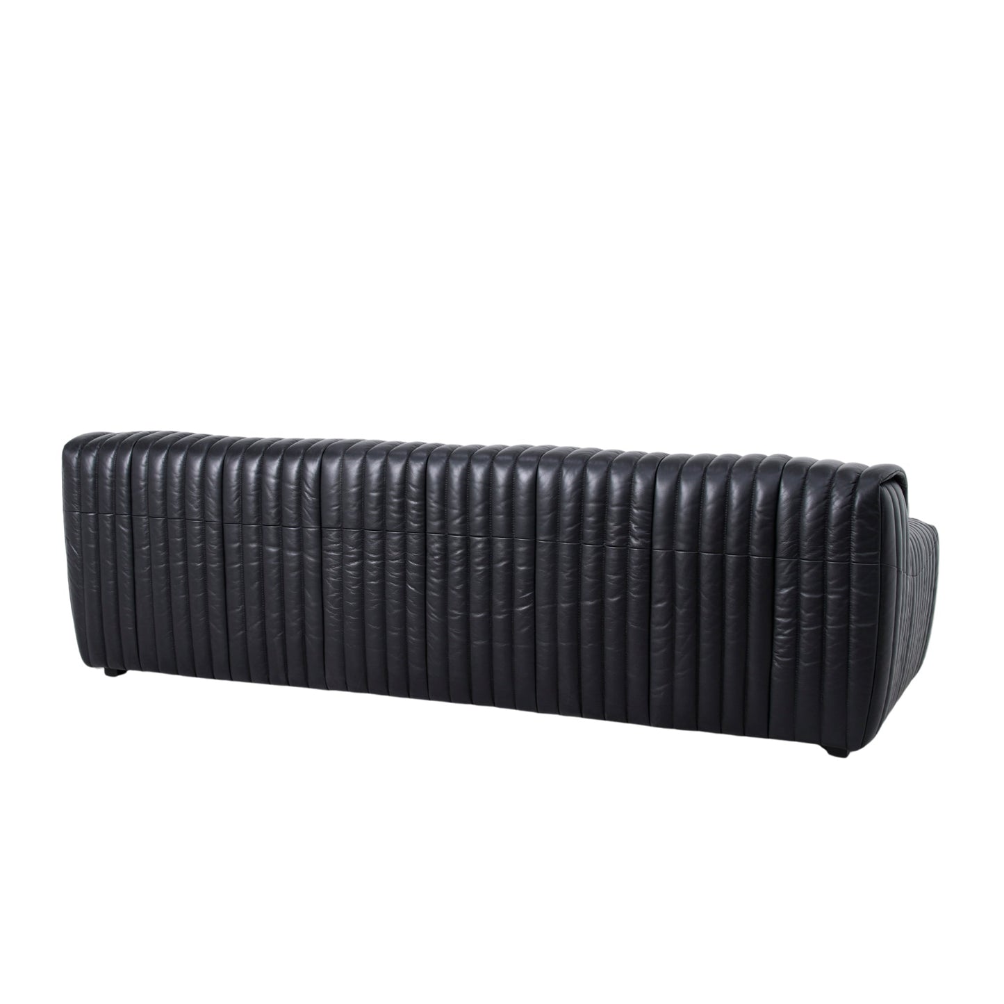 CLC10841-NV 3 Seater Sofa - Black Leather