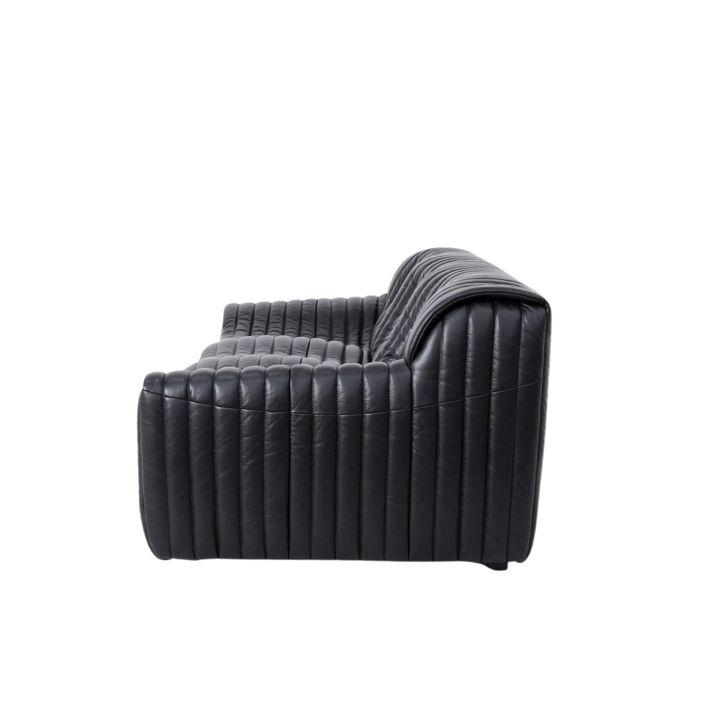 CLC10841-NV 3 Seater Sofa - Black Leather