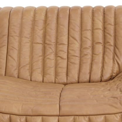 CLC10842-NV 3 Seater Sofa - Amber Tan Leather