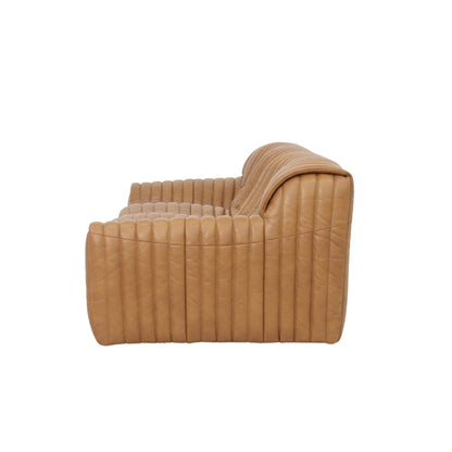 CLC10842-NV 3 Seater Sofa - Amber Tan Leather