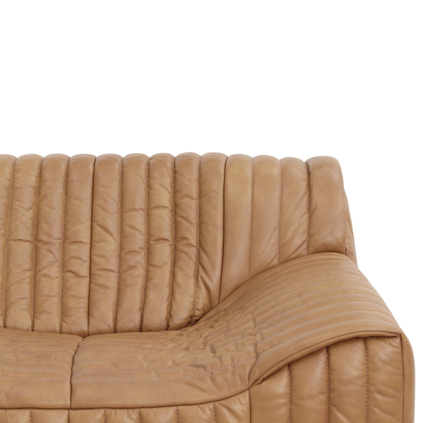 CLC10842-NV 3 Seater Sofa - Amber Tan Leather