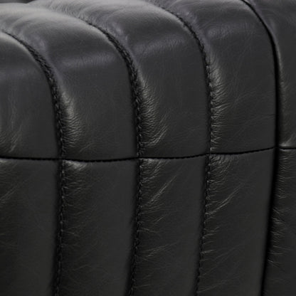 CLC10843-NV Armchair - Black Leather