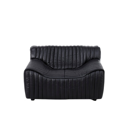 CLC10843-NV Armchair - Black Leather