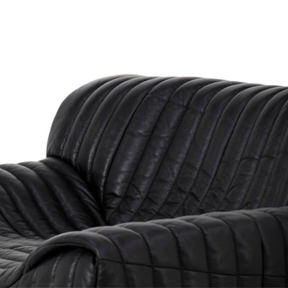 CLC10843-NV Armchair - Black Leather