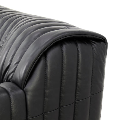 CLC10843-NV Armchair - Black Leather