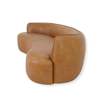 CLC10845-NV 3 Seater Sofa - Amber Tan Leather
