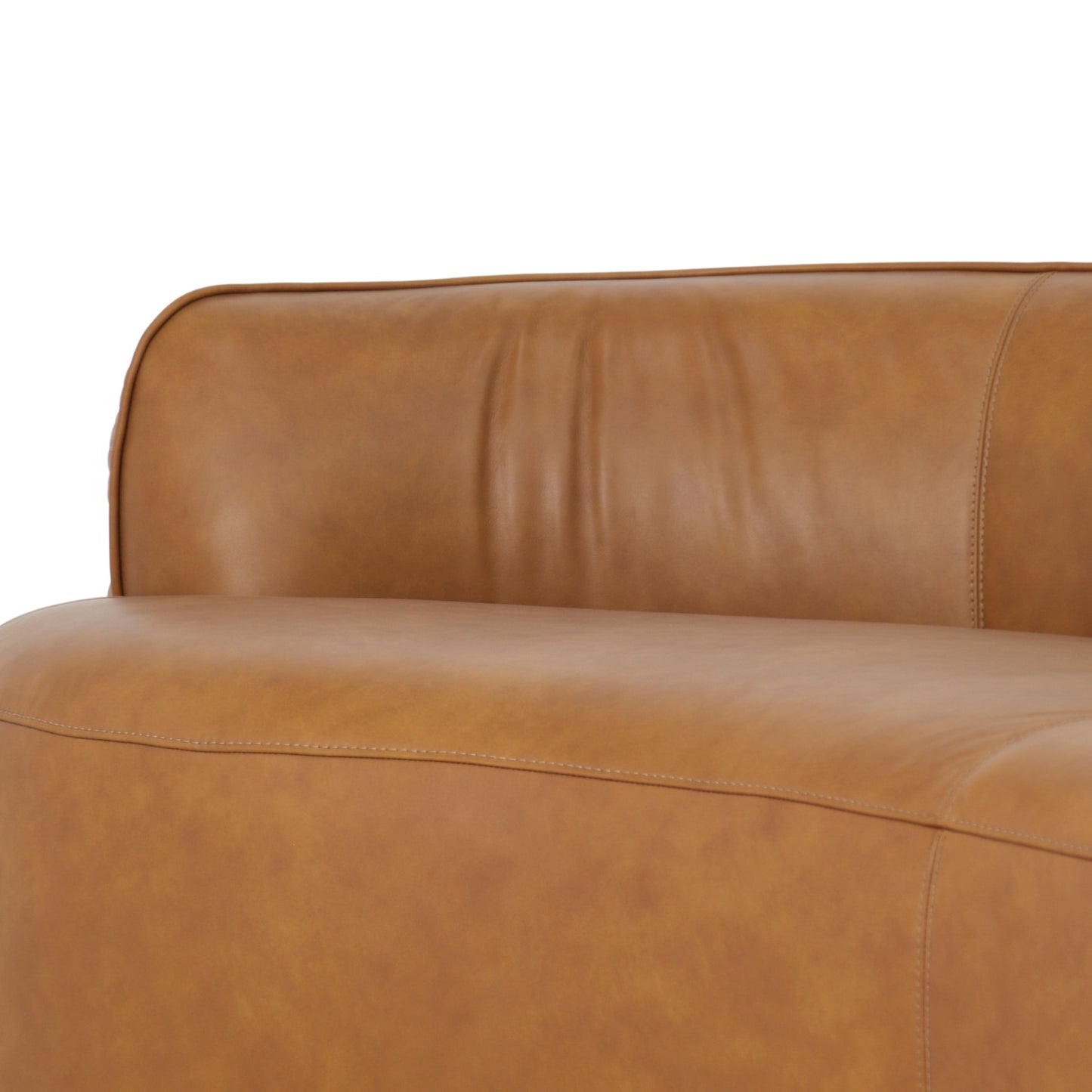 CLC10845-NV 3 Seater Sofa - Amber Tan Leather