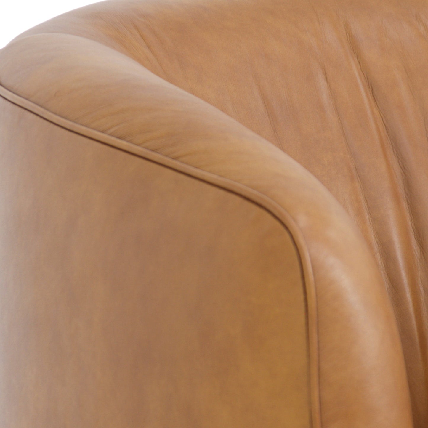 CLC10846-NV Swivel Armchair - Amber Tan Leather