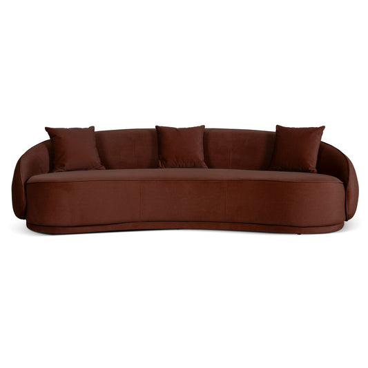 CLC10847-FS 4 Seater Fabric Sofa - Red Bronze