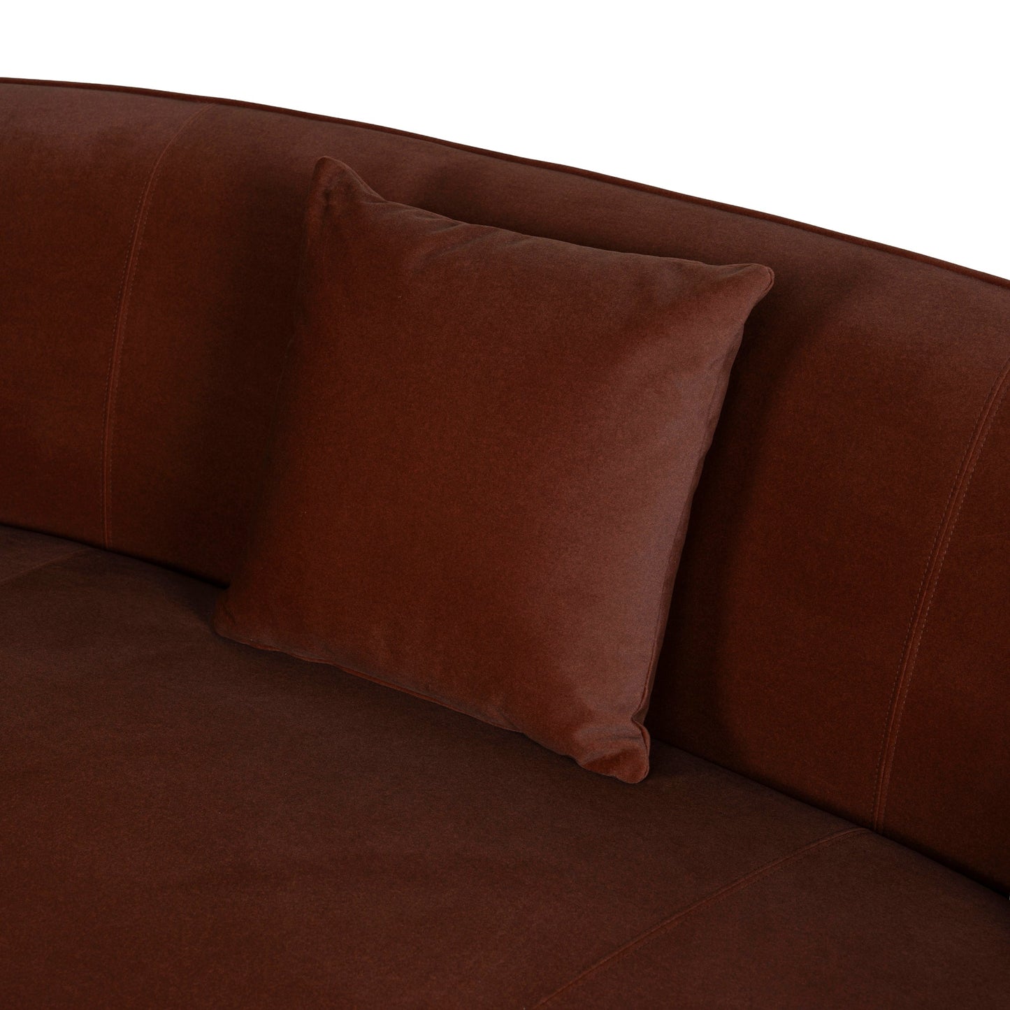 CLC10847-FS 4 Seater Fabric Sofa - Red Bronze