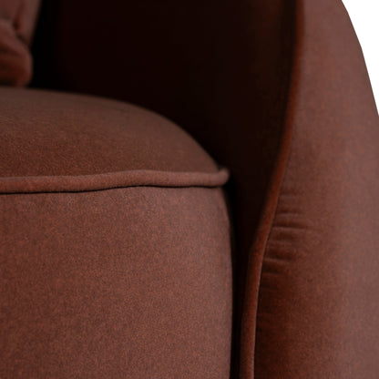 CLC10847-FS 4 Seater Fabric Sofa - Red Bronze