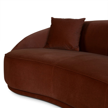 CLC10847-FS 4 Seater Fabric Sofa - Red Bronze