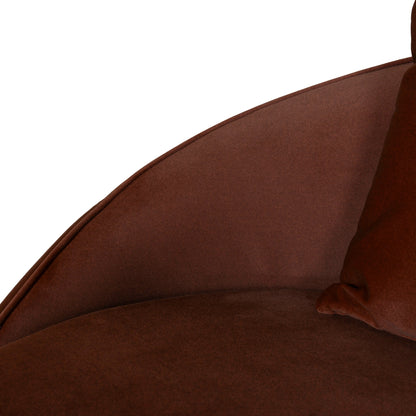 CLC10847-FS 4 Seater Fabric Sofa - Red Bronze