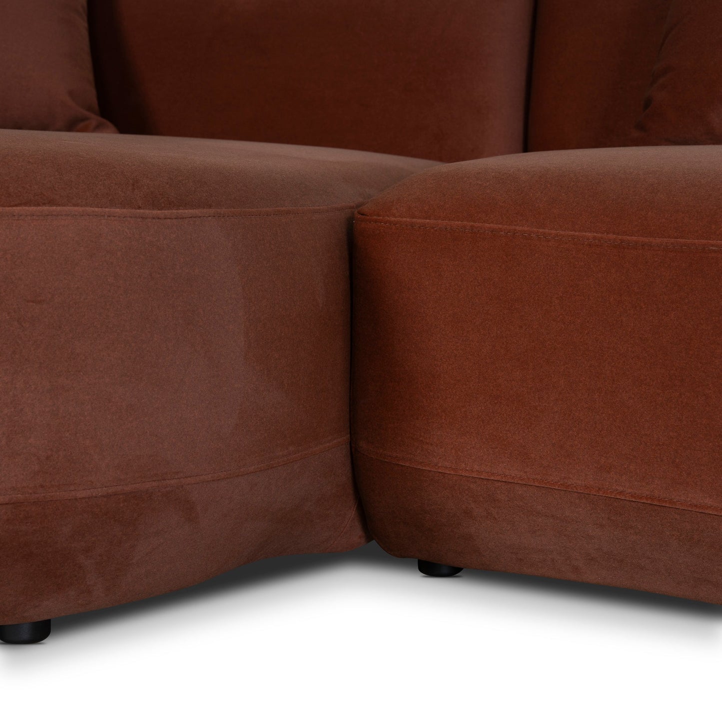 CLC10850-FS Modular Left Chaise Sofa - Red Bronze