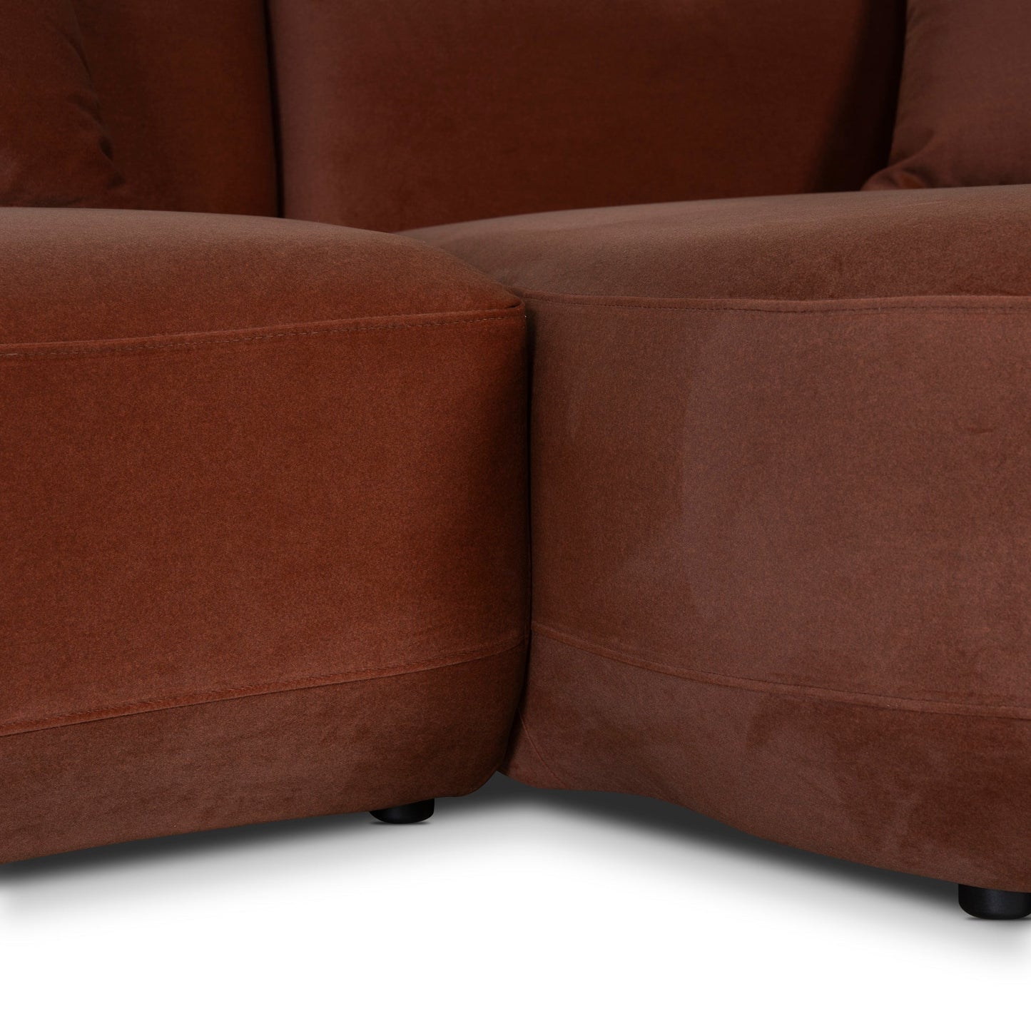 CLC10849-FS Modular Right Chaise Sofa - Red Bronze