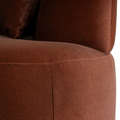 CLC10850-FS Modular Left Chaise Sofa - Red Bronze