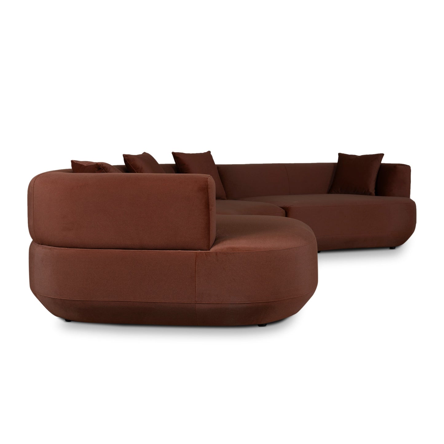 CLC10850-FS Modular Left Chaise Sofa - Red Bronze