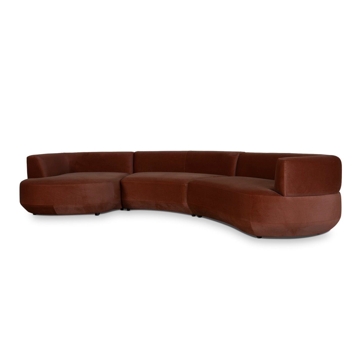 CLC10850-FS Modular Left Chaise Sofa - Red Bronze