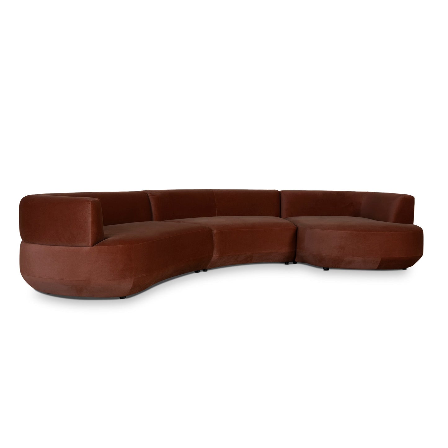 CLC10849-FS Modular Right Chaise Sofa - Red Bronze