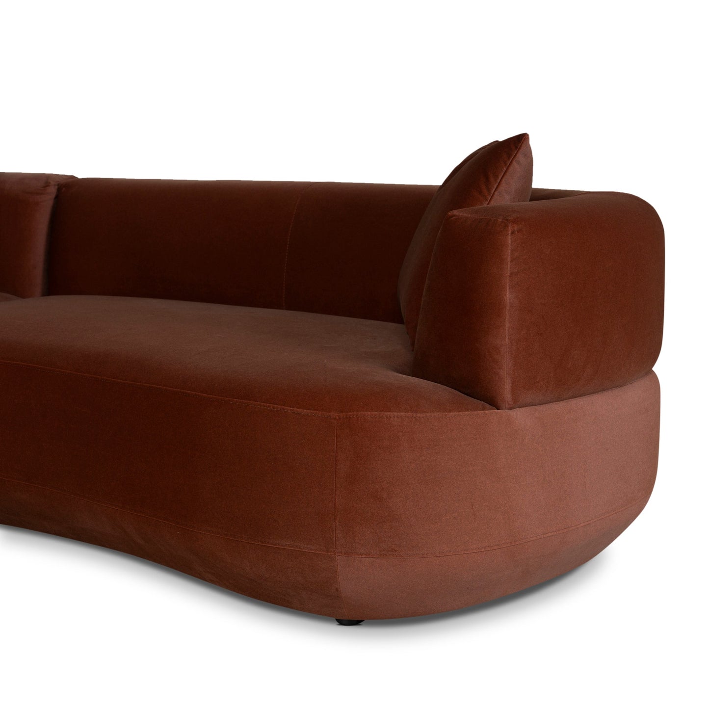 CLC10850-FS Modular Left Chaise Sofa - Red Bronze