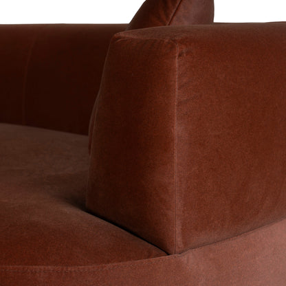 CLC10850-FS Modular Left Chaise Sofa - Red Bronze