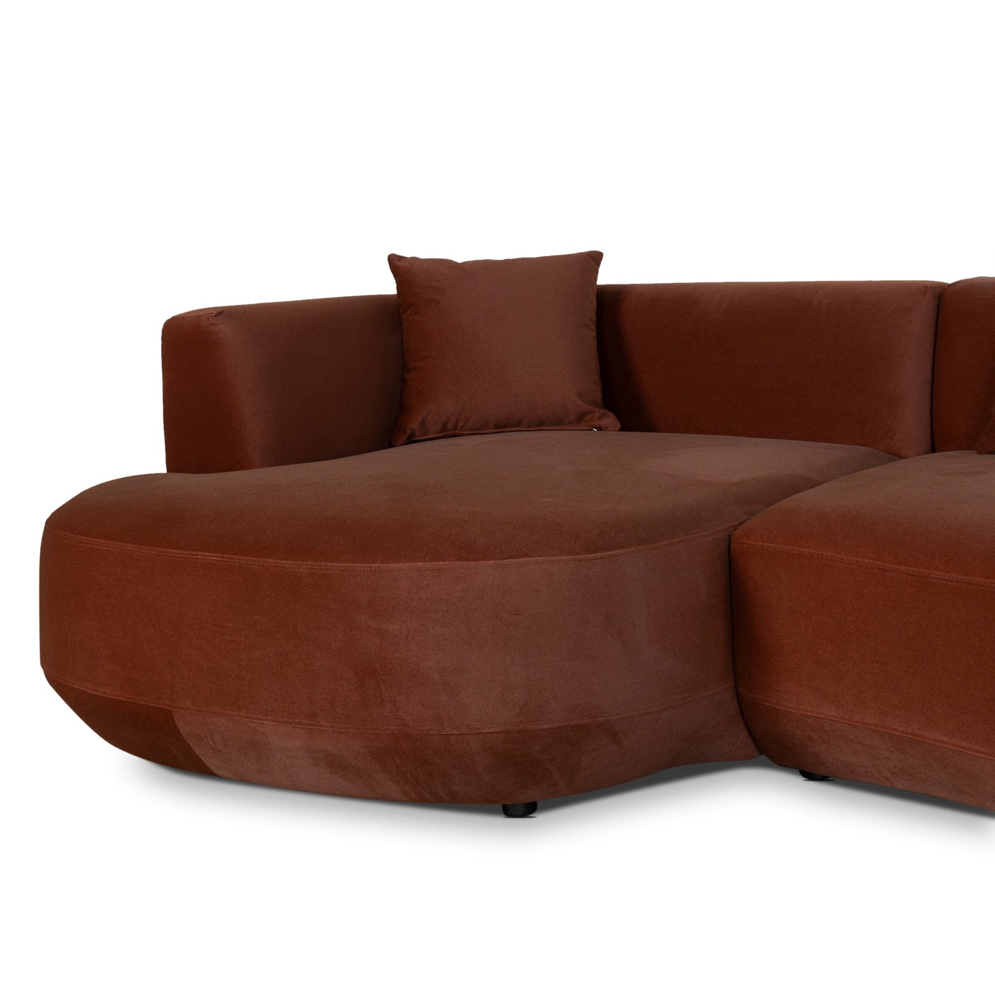CLC10850-FS Modular Left Chaise Sofa - Red Bronze