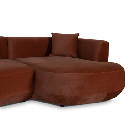 CLC10849-FS Modular Right Chaise Sofa - Red Bronze
