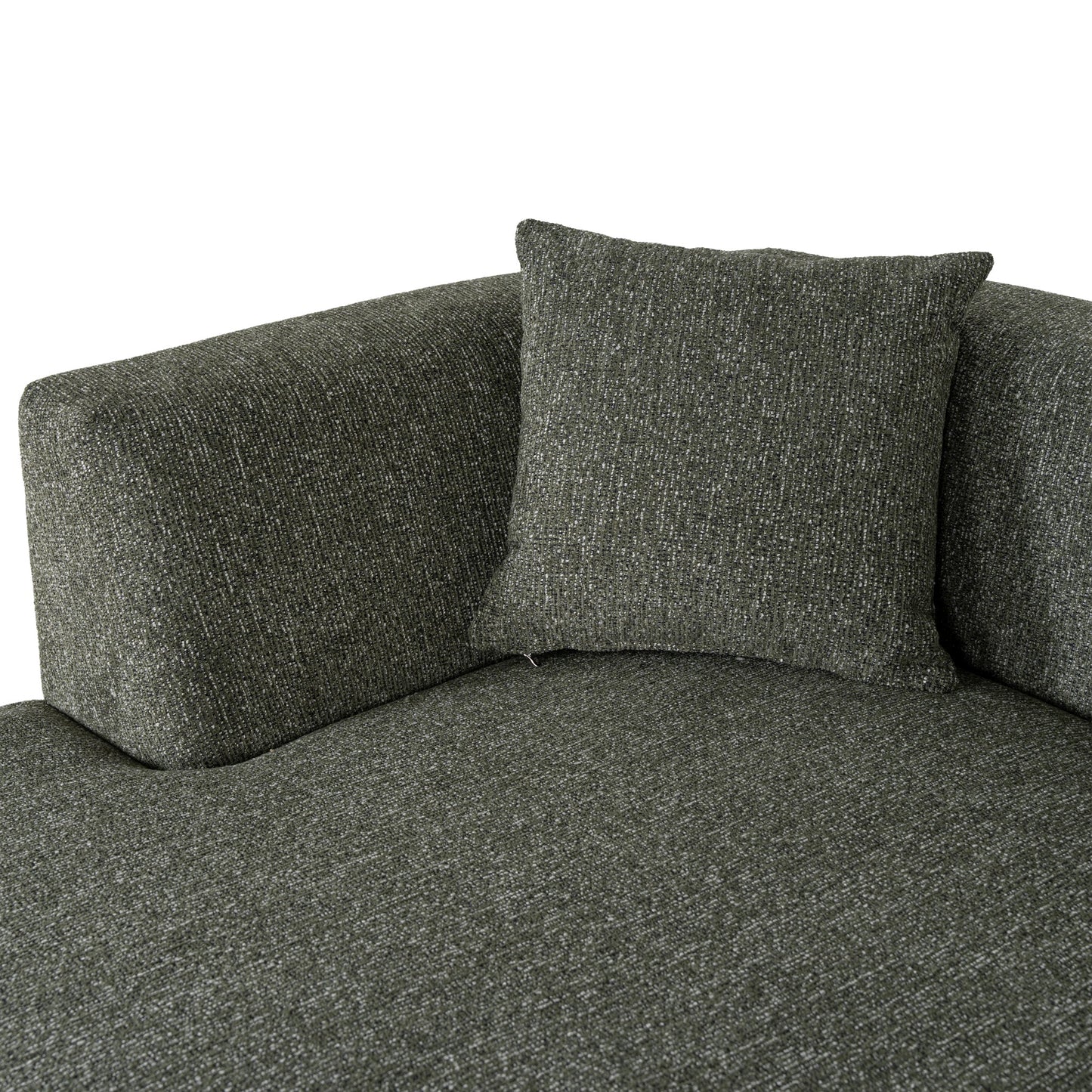 CLC10851-FS Modular Left Chaise Sofa - Canopy Green