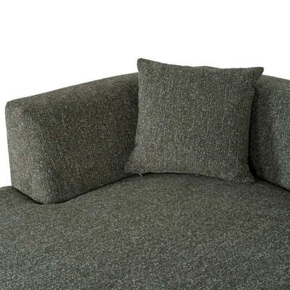 CLC10851-FS Modular Left Chaise Sofa - Canopy Green