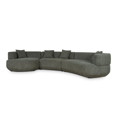 CLC10851-FS Modular Left Chaise Sofa - Canopy Green