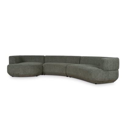 CLC10851-FS Modular Left Chaise Sofa - Canopy Green