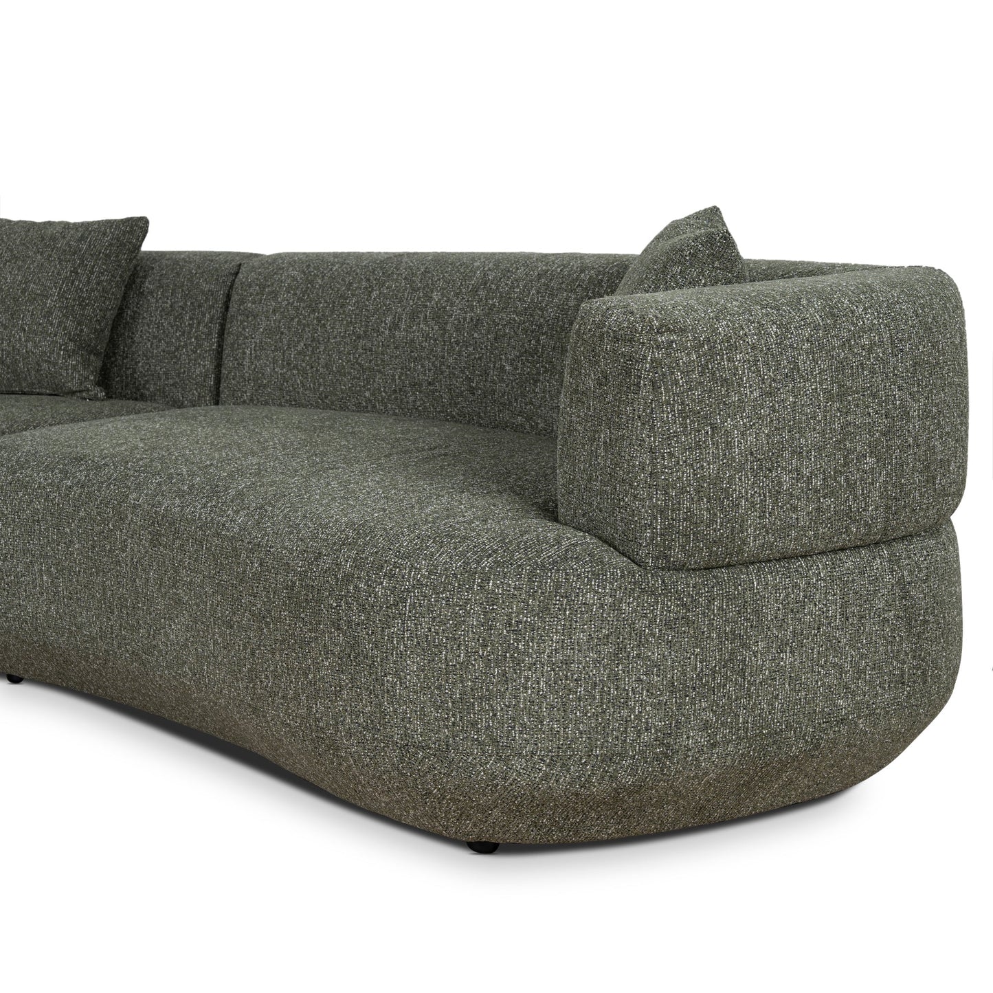 CLC10851-FS Modular Left Chaise Sofa - Canopy Green