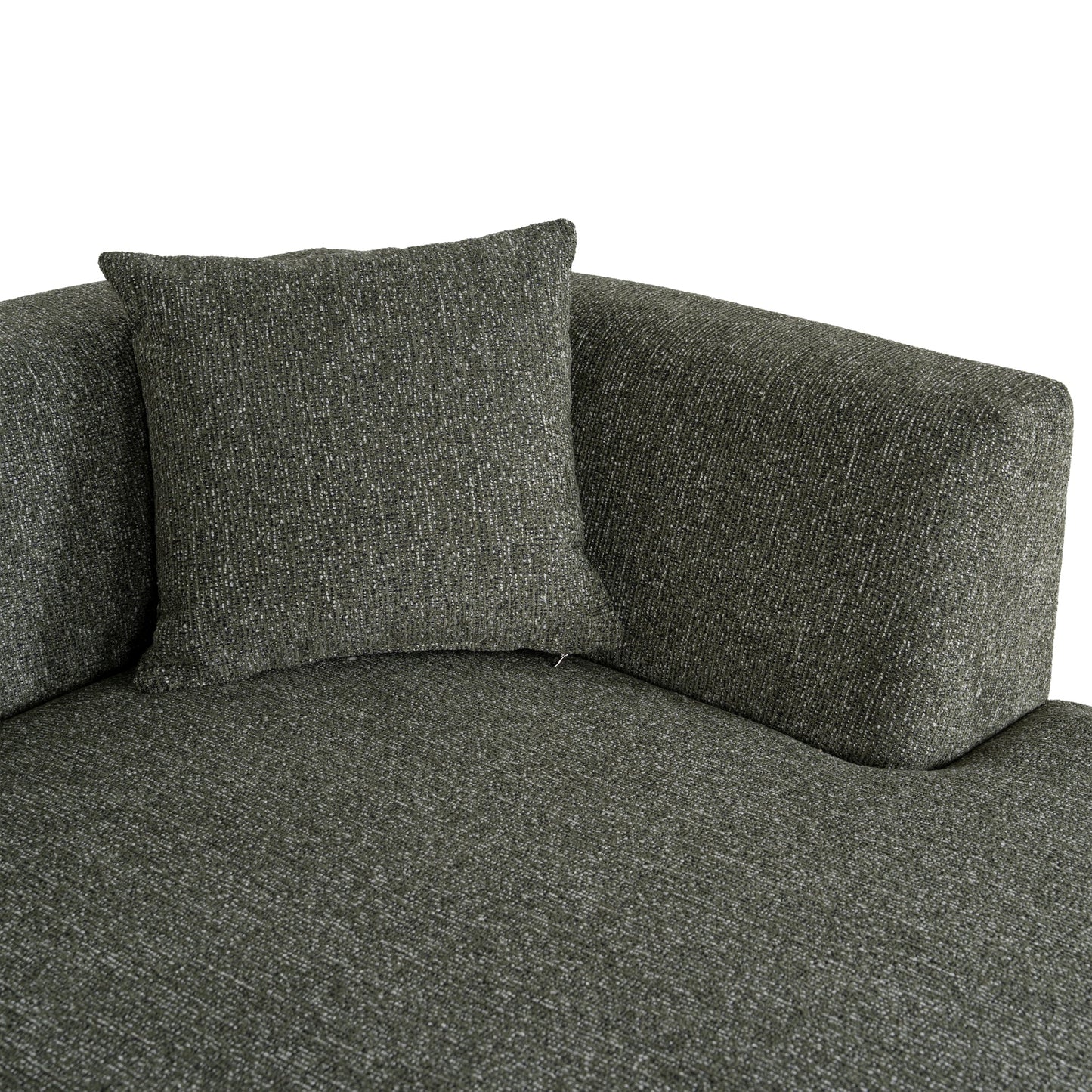 CLC10852-FS Modular Right Chaise Sofa - Canopy Green