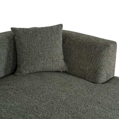 CLC10852-FS Modular Right Chaise Sofa - Canopy Green