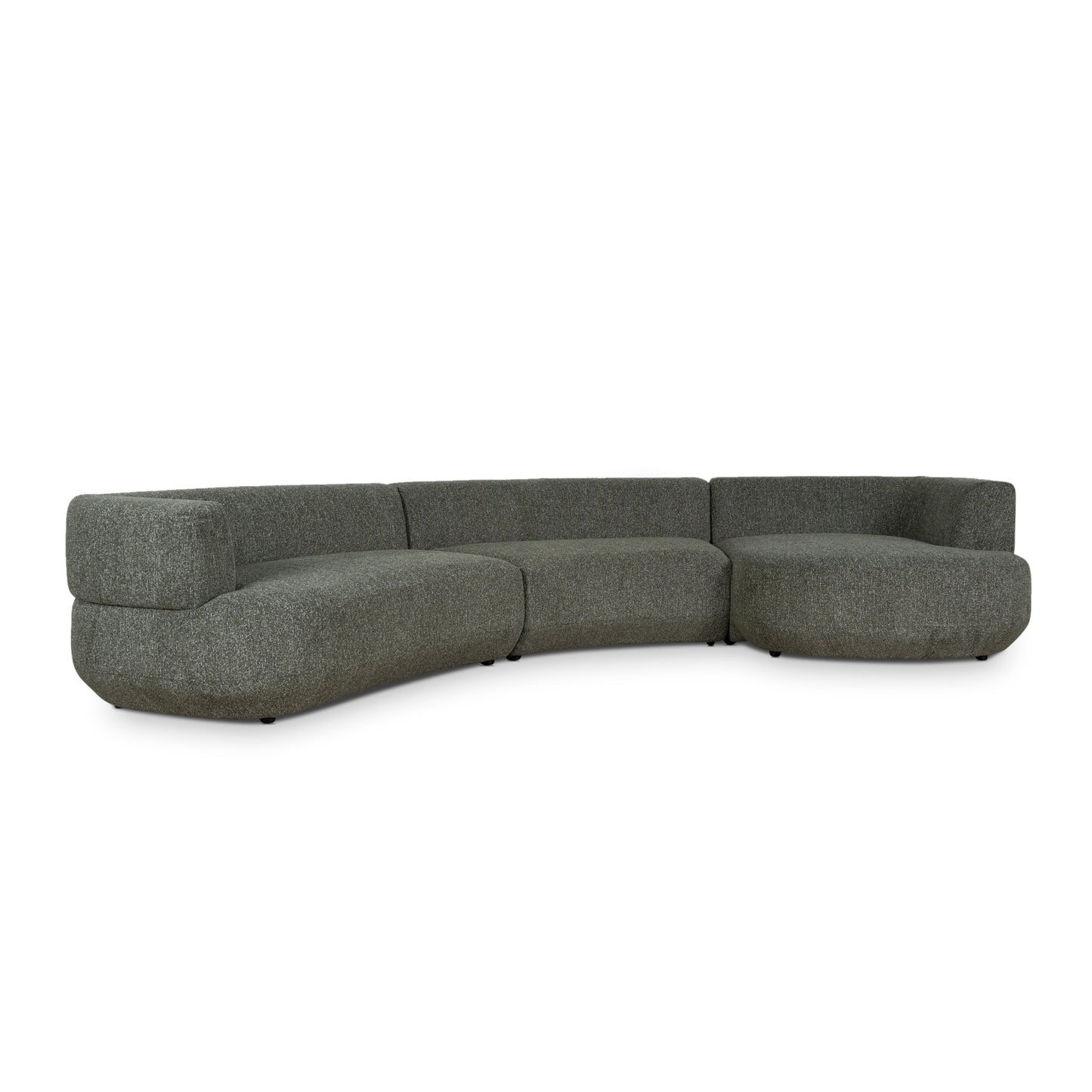 CLC10852-FS Modular Right Chaise Sofa - Canopy Green
