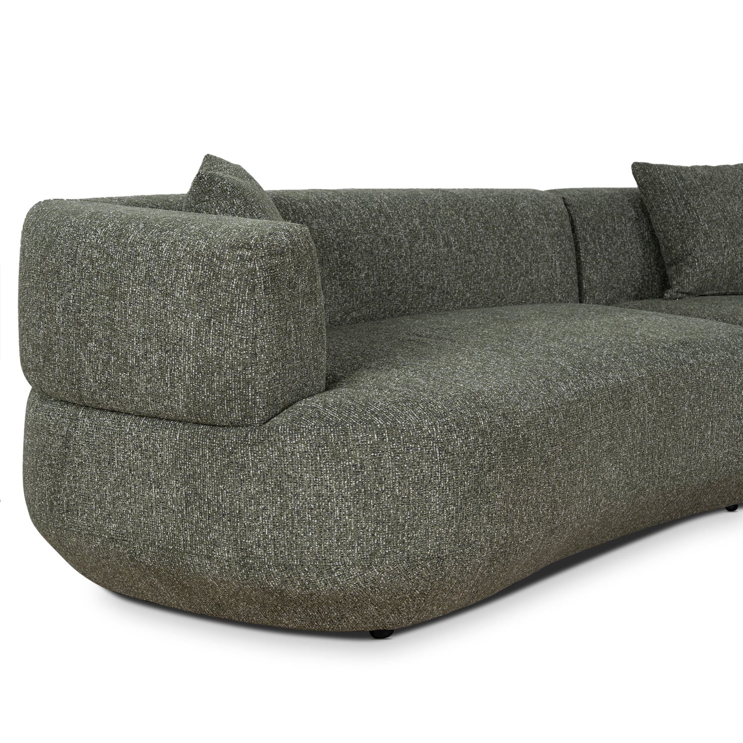 CLC10852-FS Modular Right Chaise Sofa - Canopy Green