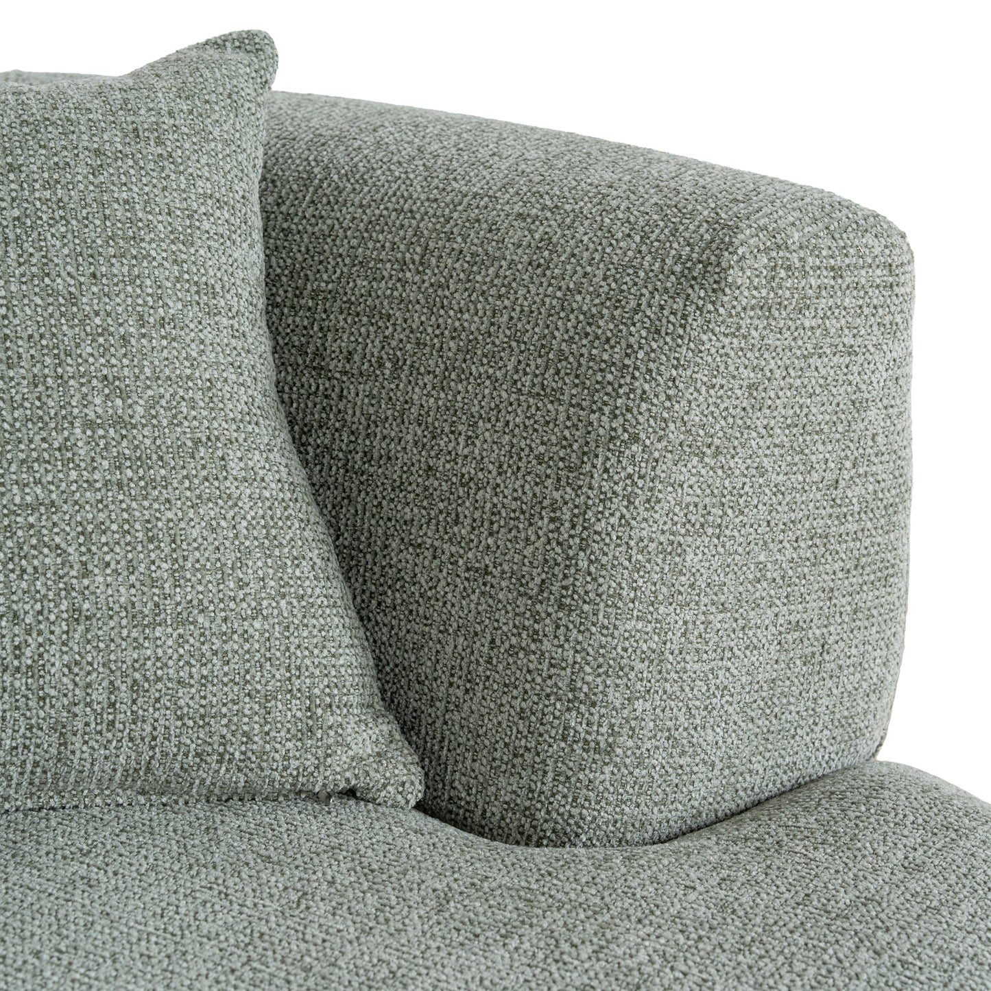 CLC10853-FS Modular Left Chaise Sofa - Coral Light Green