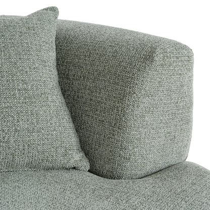 CLC10853-FS Modular Left Chaise Sofa - Coral Light Green