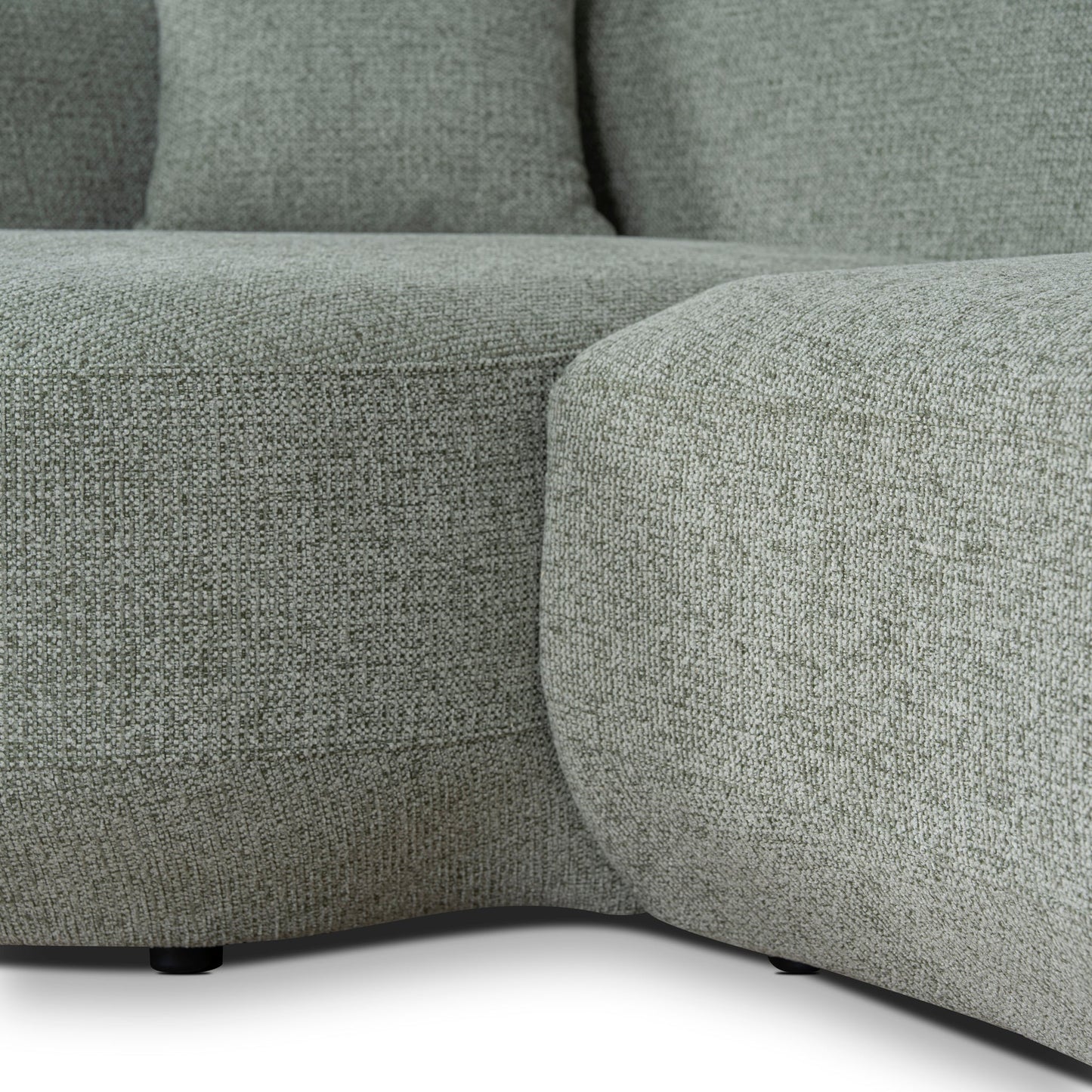 CLC10853-FS Modular Left Chaise Sofa - Coral Light Green