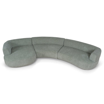 CLC10853-FS Modular Left Chaise Sofa - Coral Light Green