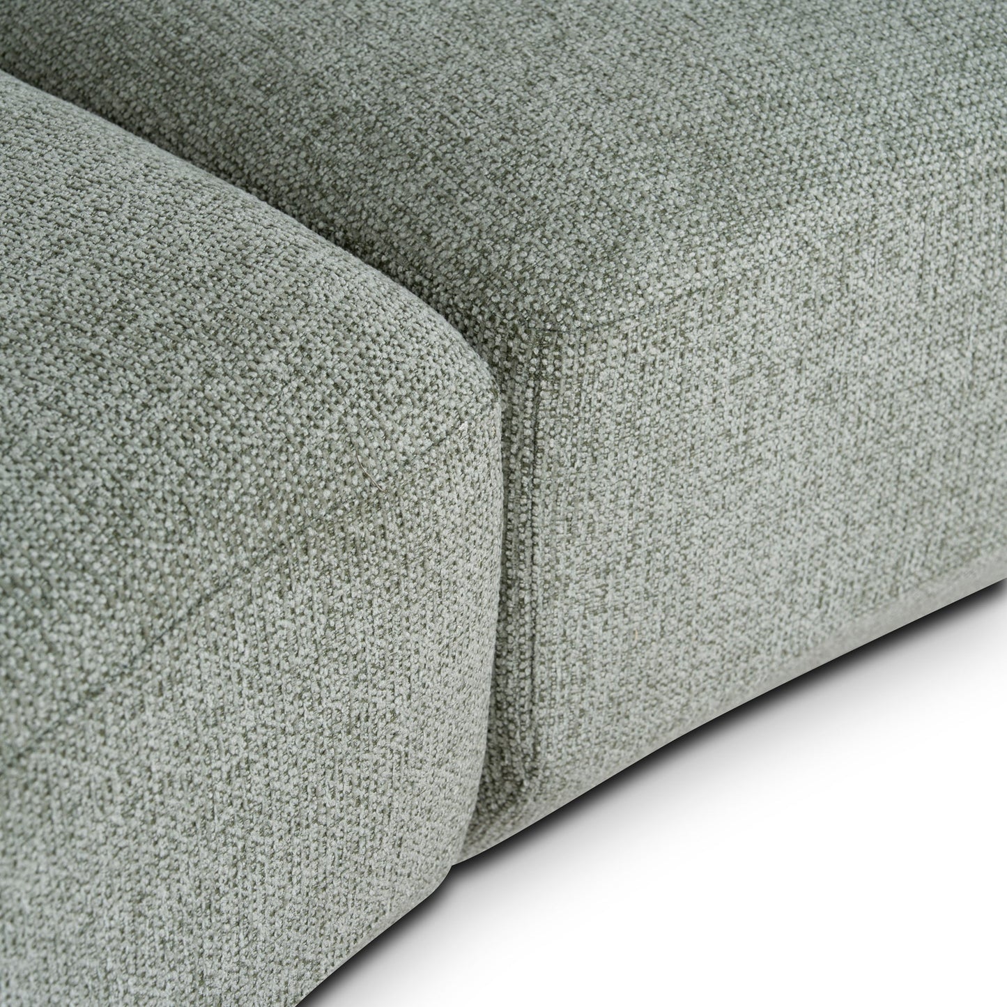 CLC10853-FS Modular Left Chaise Sofa - Coral Light Green