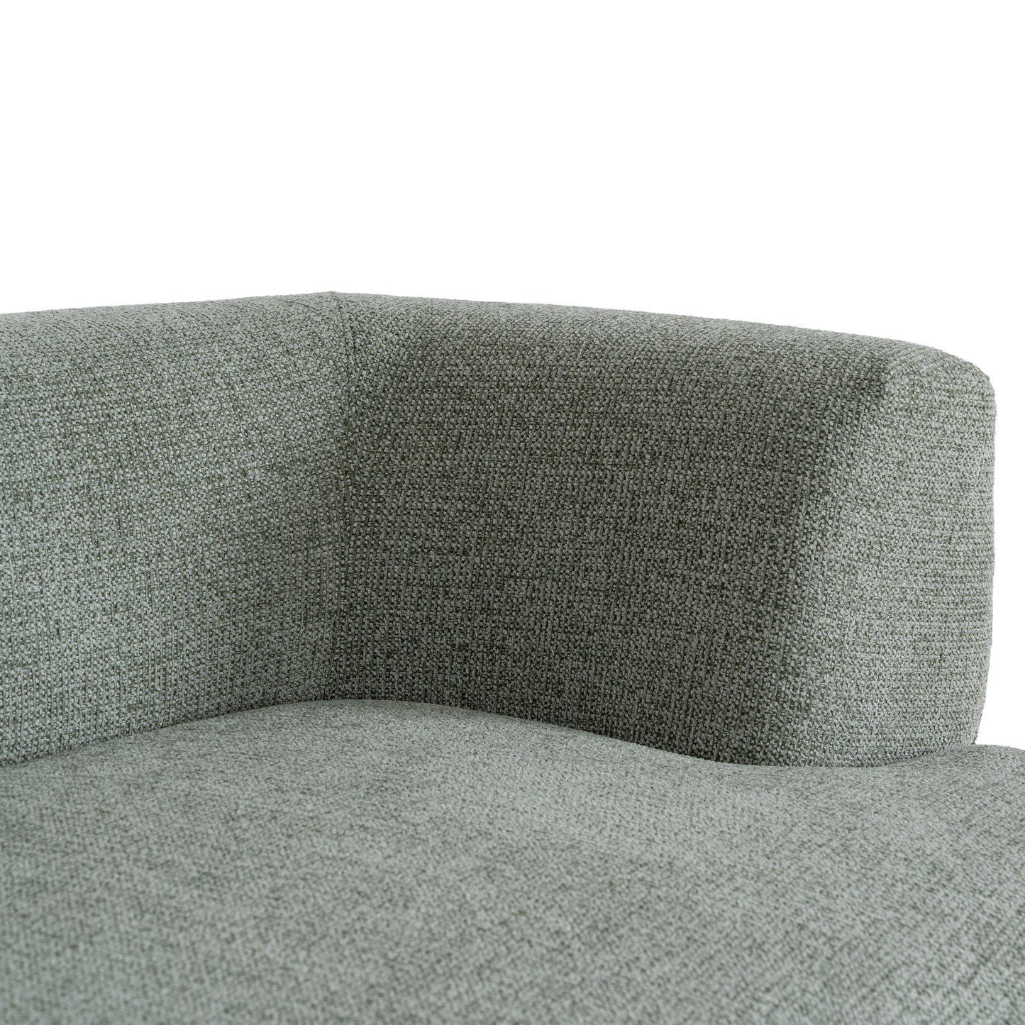 CLC10853-FS Modular Left Chaise Sofa - Coral Light Green