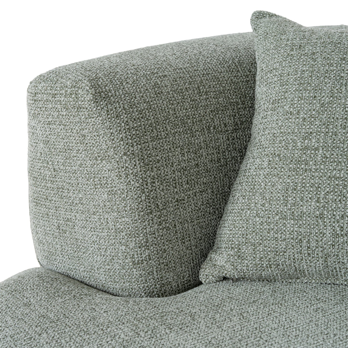 CLC10854-FS Modular Right Chaise Sofa - Coral Light Green