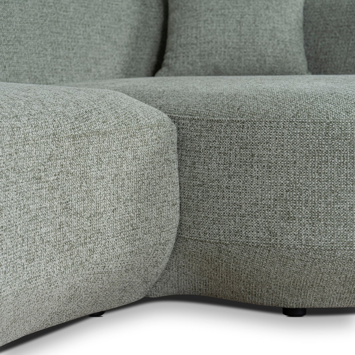 CLC10854-FS Modular Right Chaise Sofa - Coral Light Green